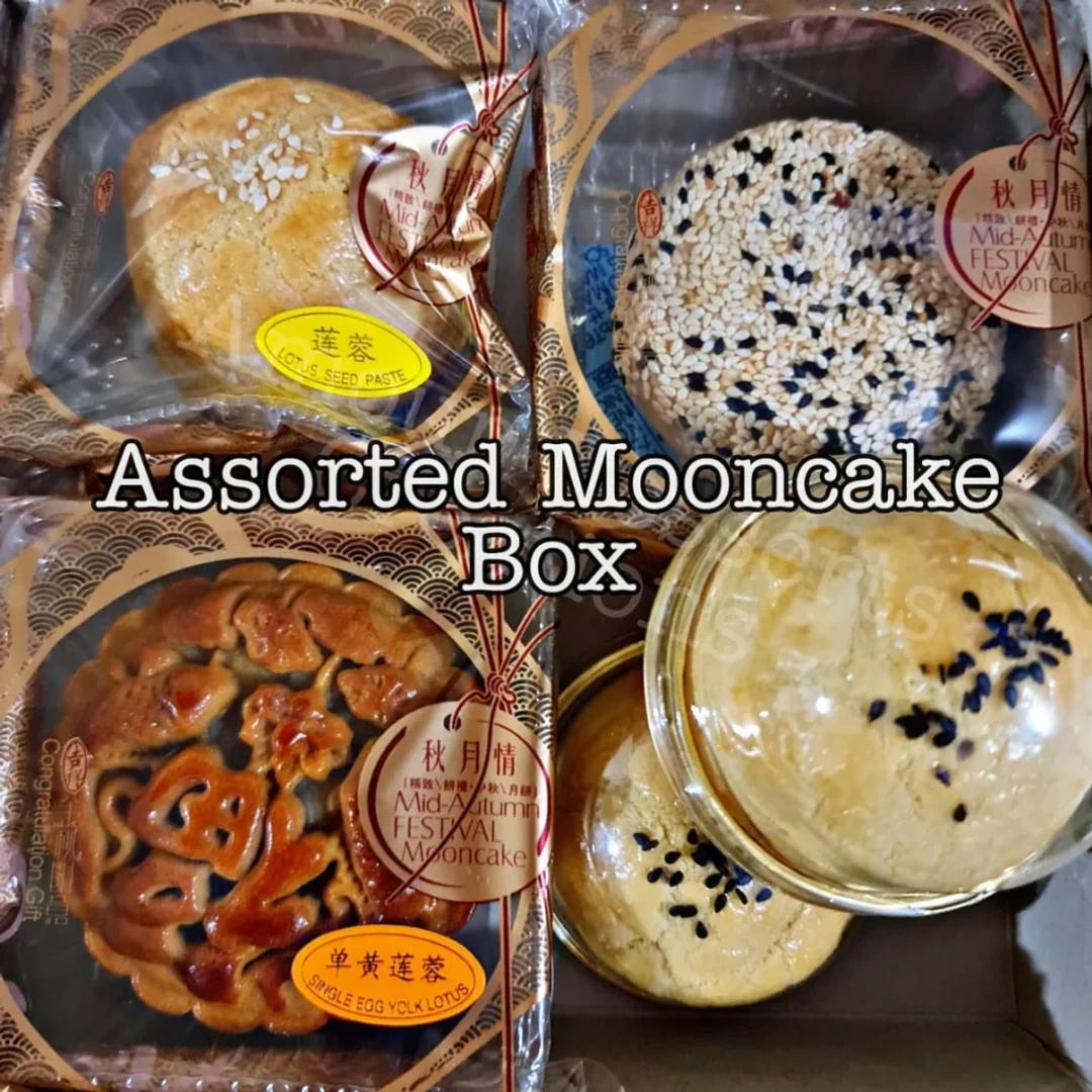Assorted handmade Amour Desserts mooncakes